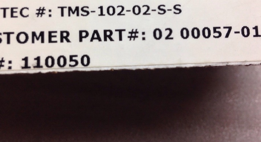 LOT OF 475, Samtec TSW-102-02-S-S, 2mm Socket Strip, SHIPSAMEDAY #169S