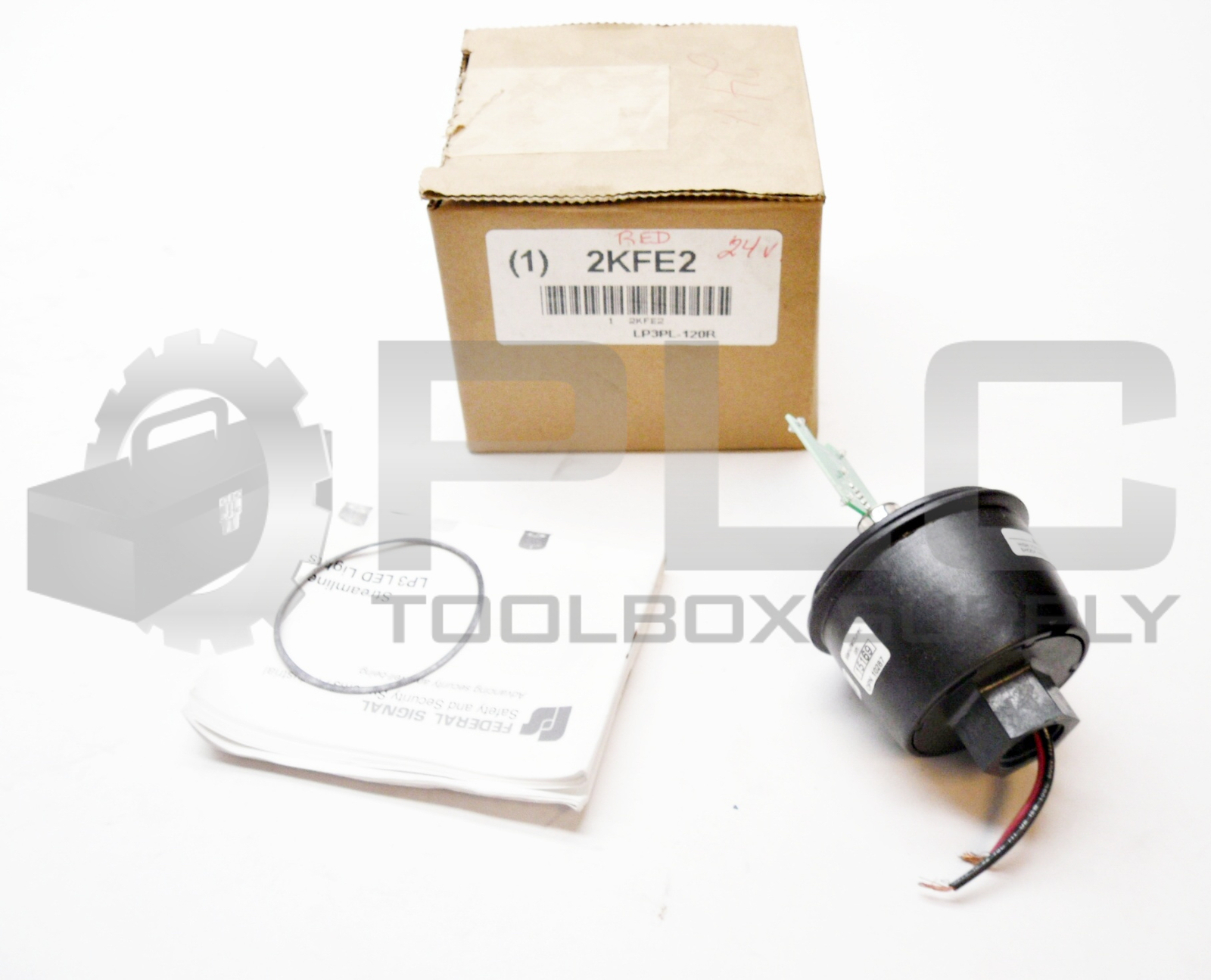 NEW FEDERAL SIGNAL LP3PL-120R LED LIGHT PIPE MOUNT **MISSING RED LIGHT COVER