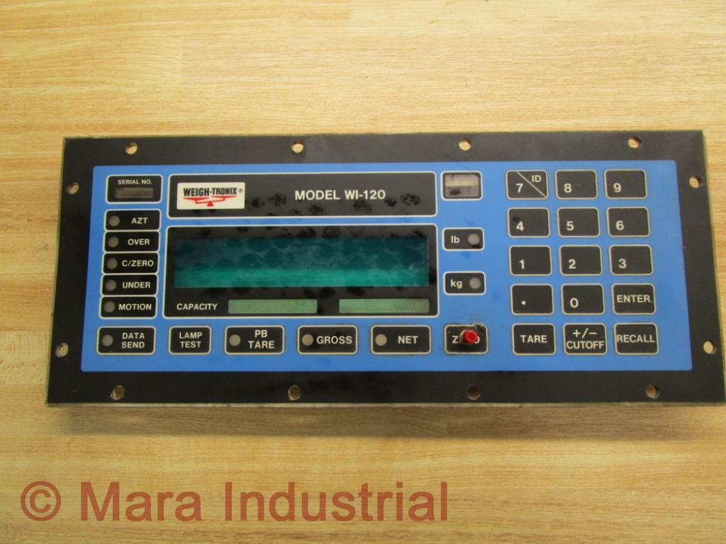 Weigh-Tronix WI-120 Indicator Scale Display WI120 Keyboard/Display Only