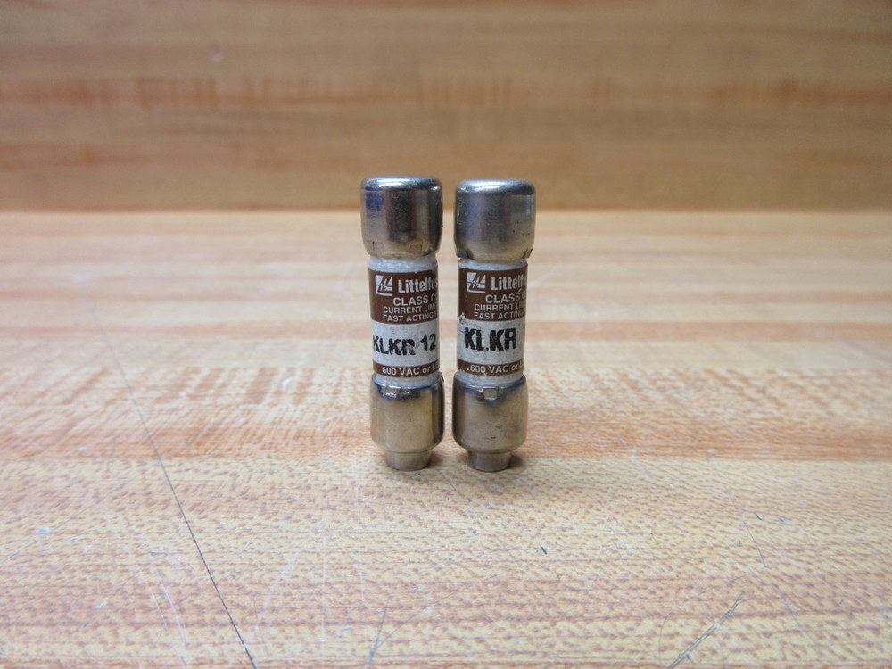 Littelfuse KLK-R-12 Fuse Cross Ref 486M76, KLKR012 (Pack of 2)