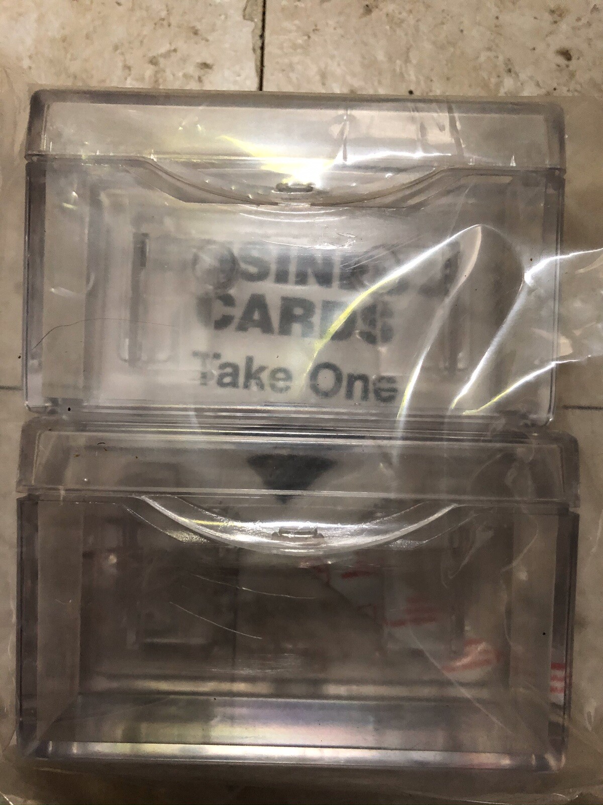 Outdoor Acrylic Business Card Holders for Vehicle Adbox Door Pack of 2