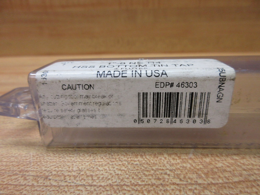 Viking Drill & Tool 25UBNAGN HSS Bottom Tin Tap 46303 1″-8 NC H4