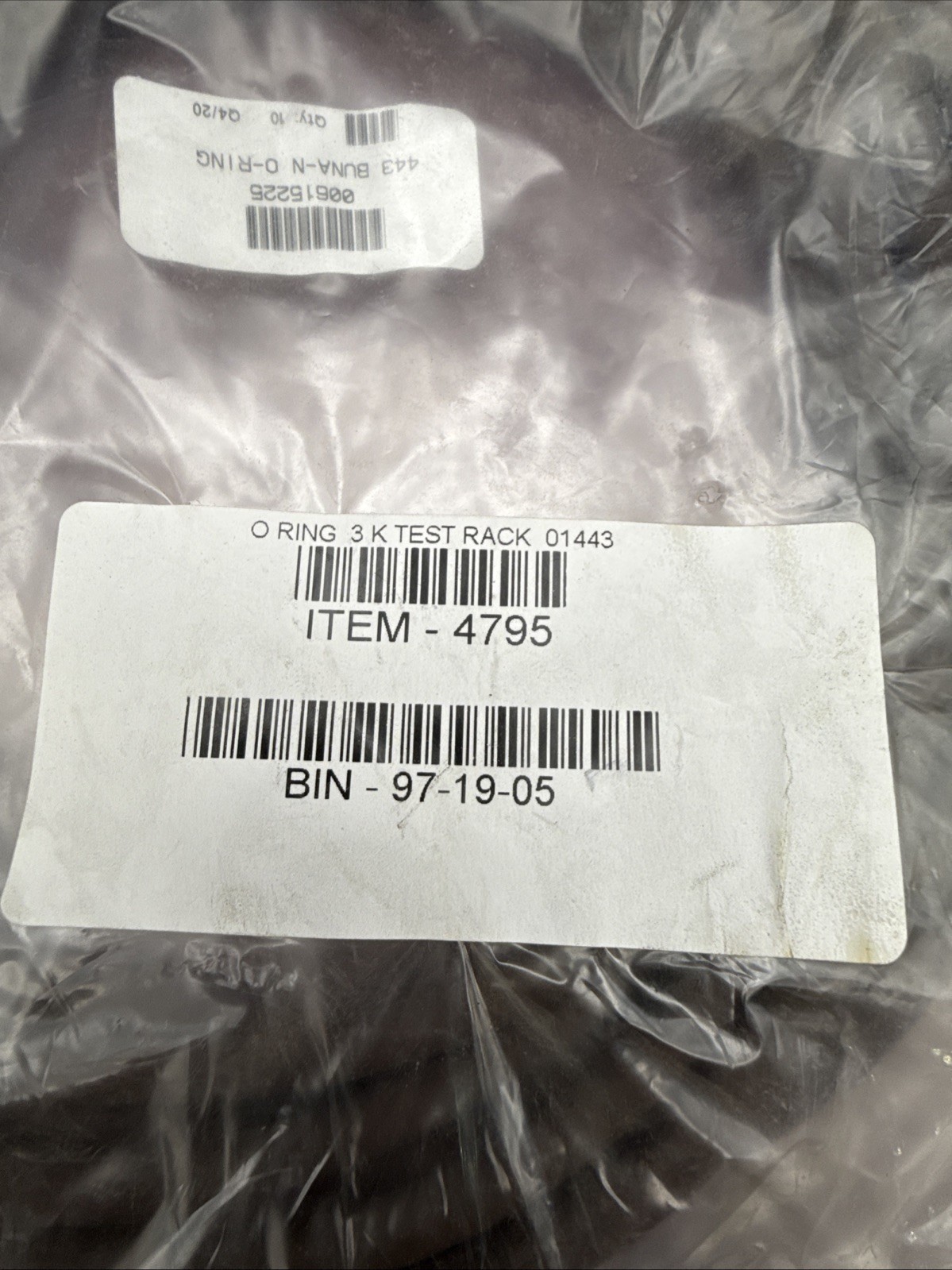 Pack of 10 Applied Industrial Technologies O-Ring 3 K Test Rack 01-443 NEW