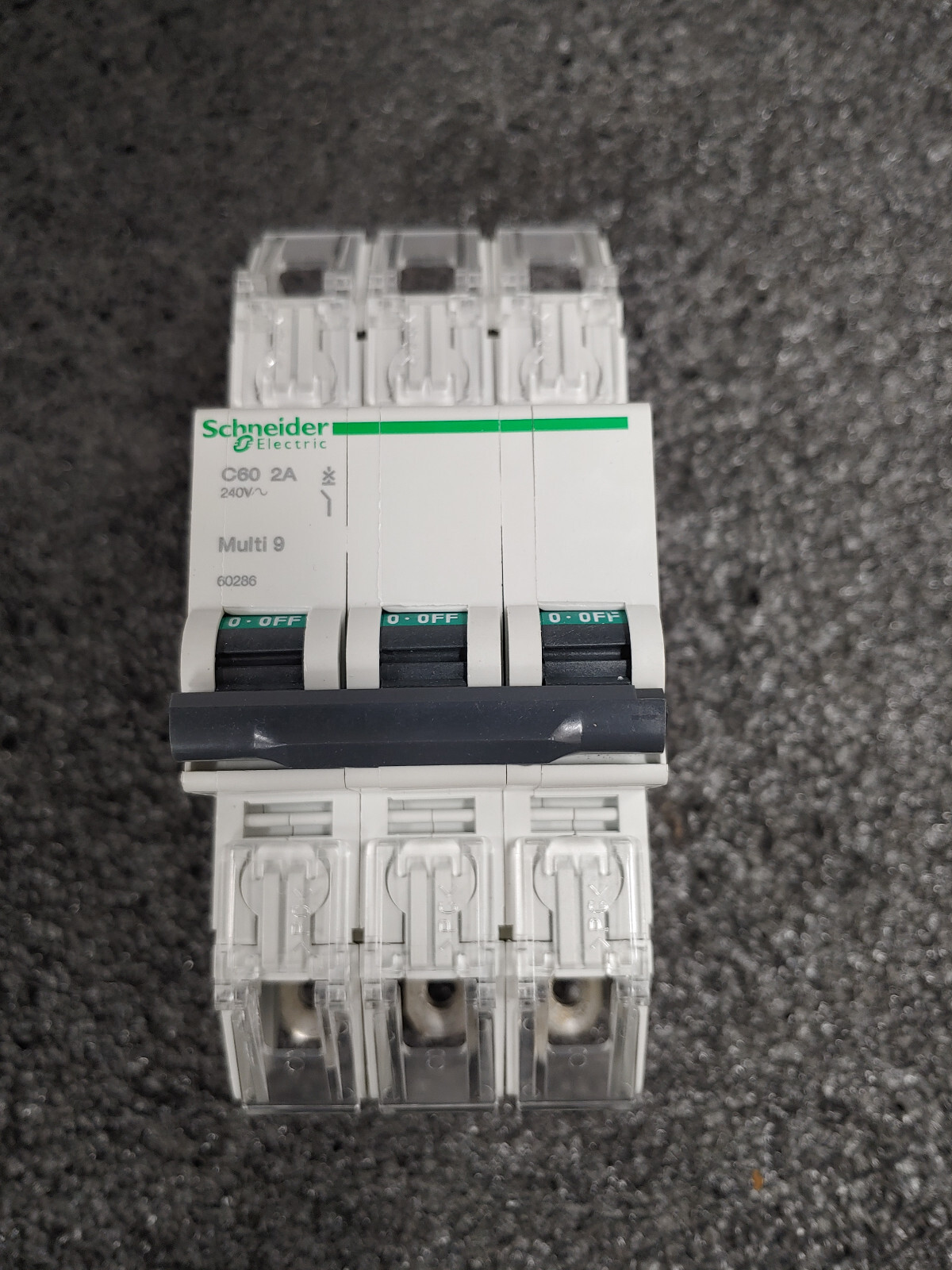 SCHNEIDER ELECTRIC 60297 D 25A 3P 240V C60 Multi 9 MCB Miniature Circuit Breaker