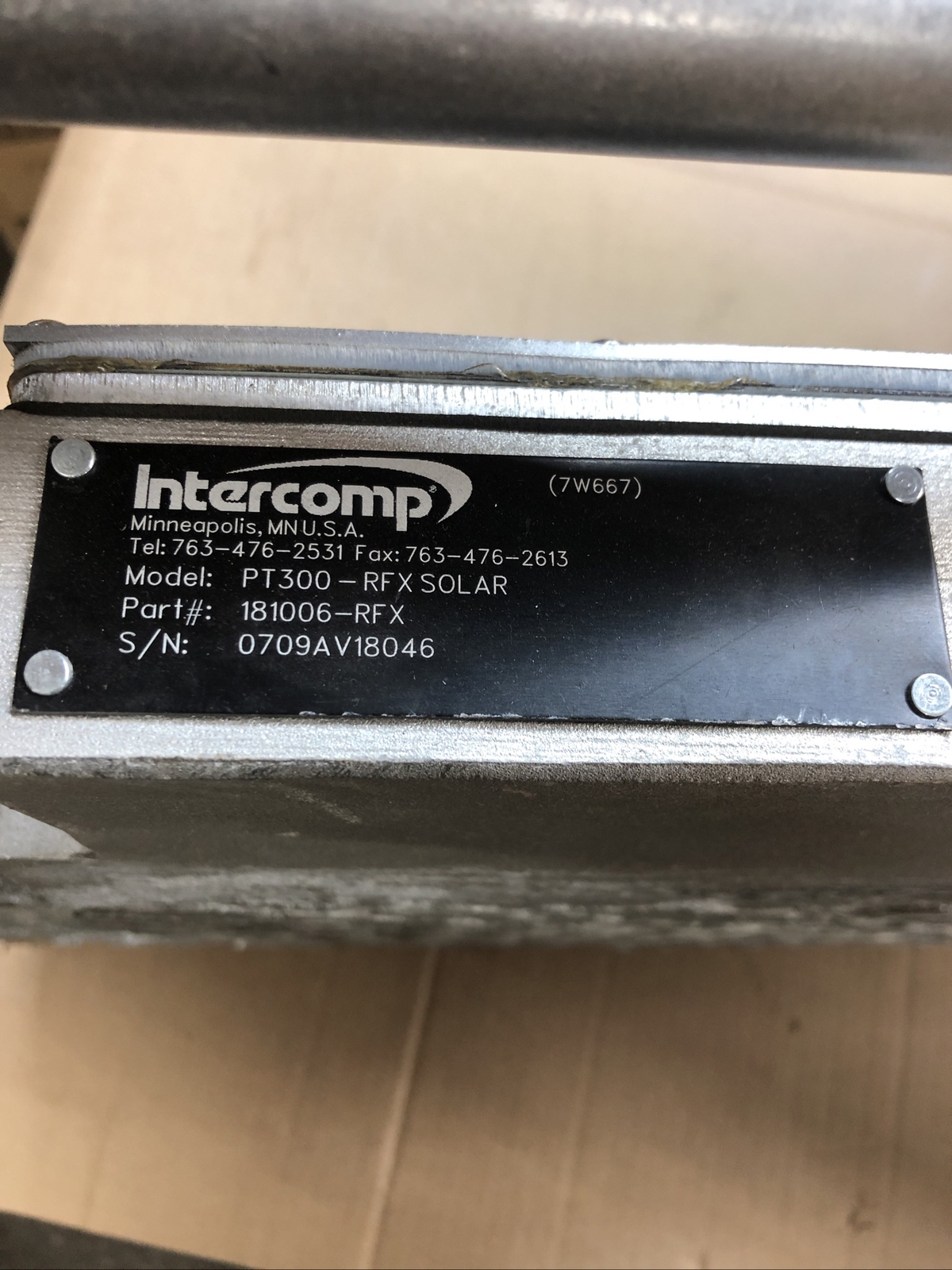 Intercomp 181006-RFX PT300 Wireless Solar Wheel Load Scale