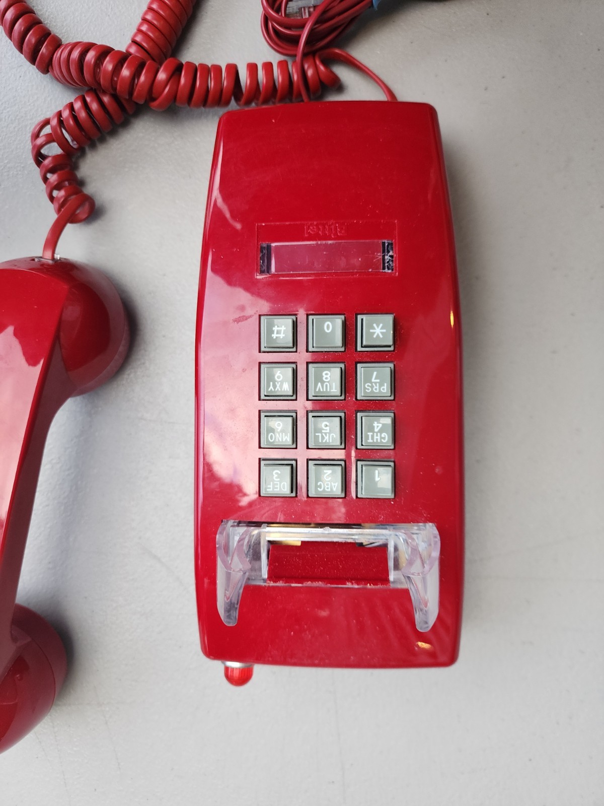 Standard Wall Phone, Red, T-25 Red W/O Mw