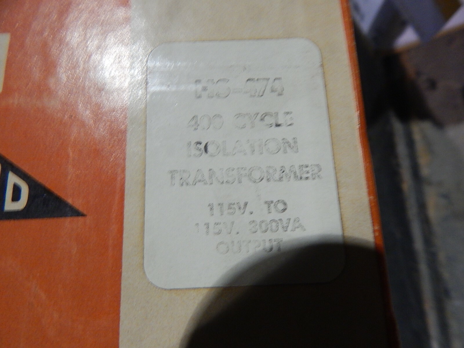 NEW Triad HS-474 400 Cycle Isolation Transformer 115V *FREE SHIPPING*