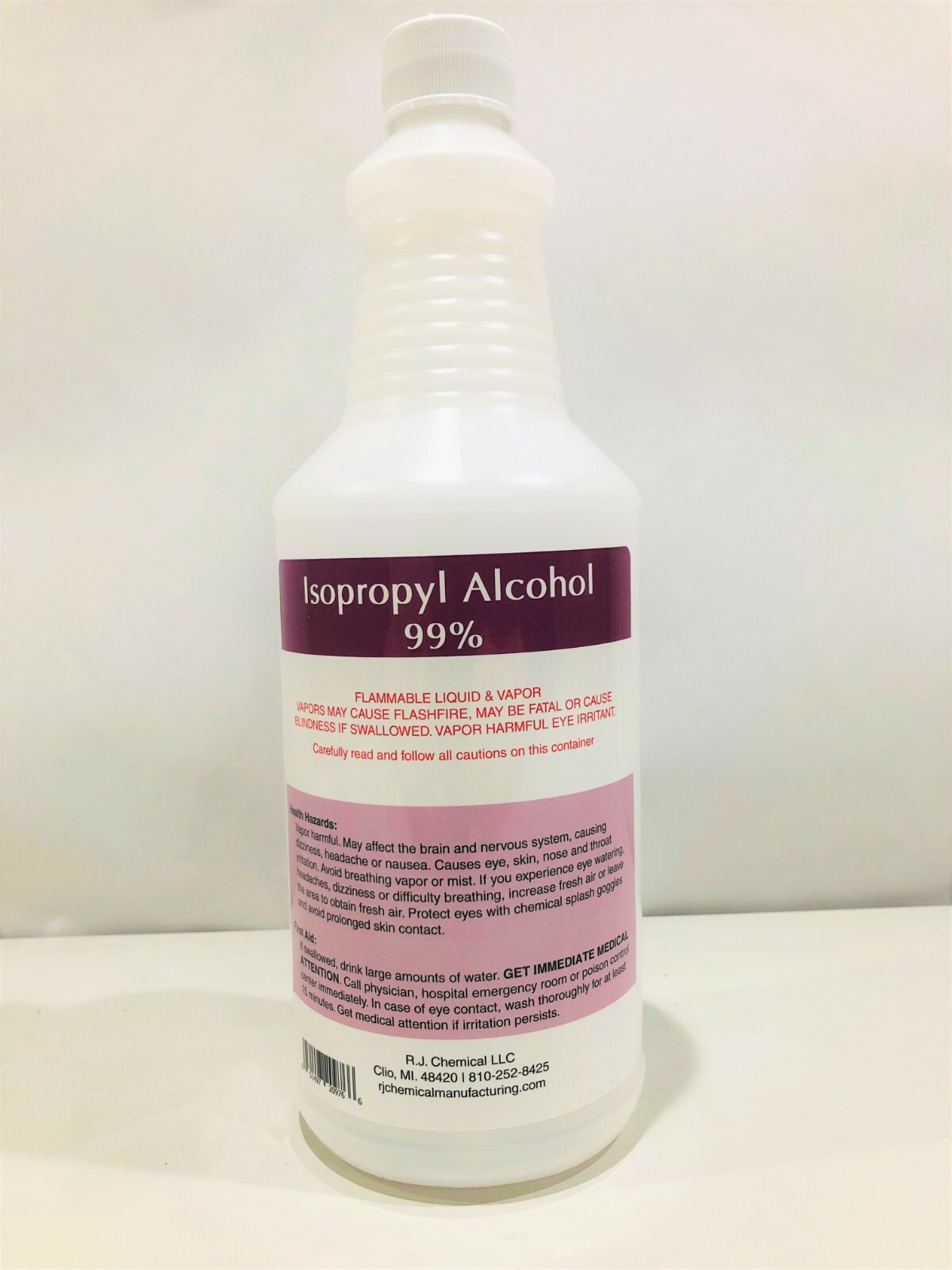 1 GALLON – PACKED IN 4 QTS- ISOPROPYL ALCOHOL 99% – NO IMPURITIES – MADE IN USA