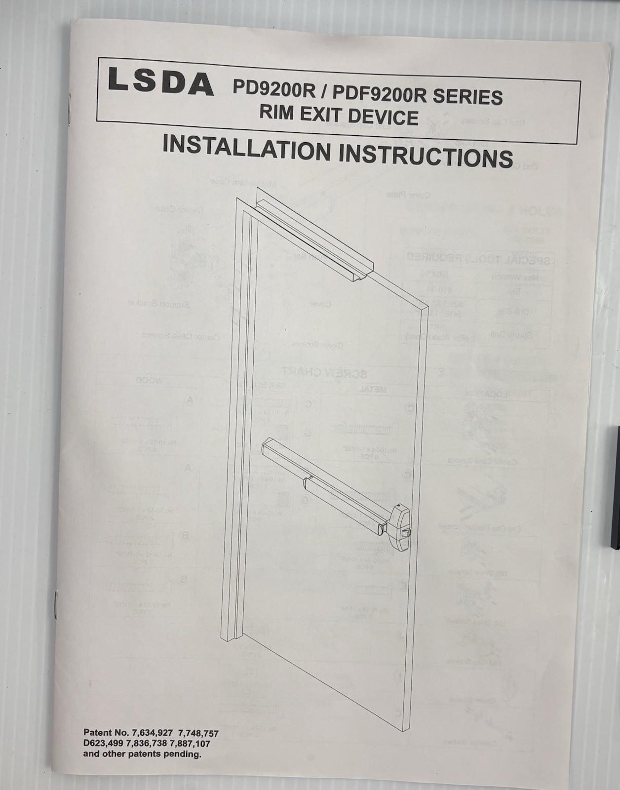 LSDA GRADE 1 RIM EXIT DEVICE US32D 36″ PD9200V630S36EL24V