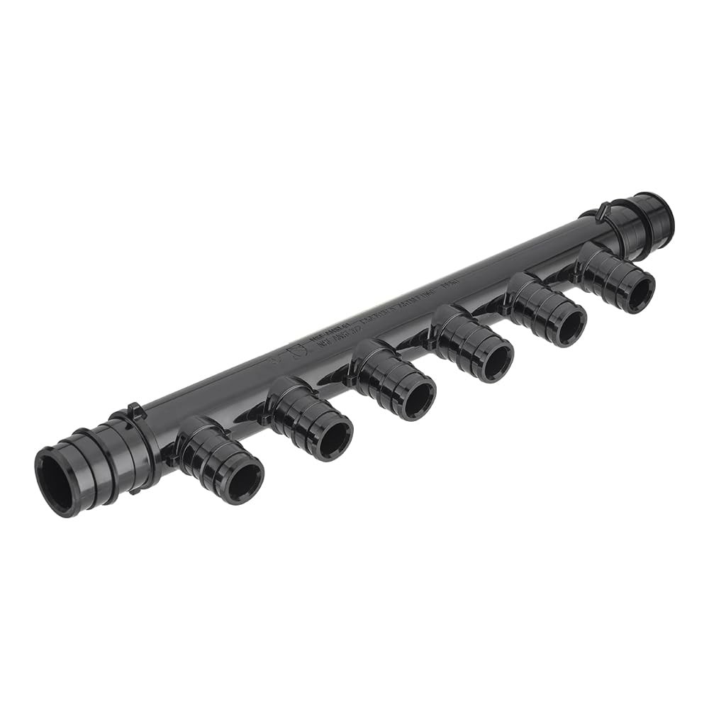 Pex A Expansion Poly PPSU Manifold 6 Port 3/4 Trunk 1/2 Inch ASTM F1960 2 PCS