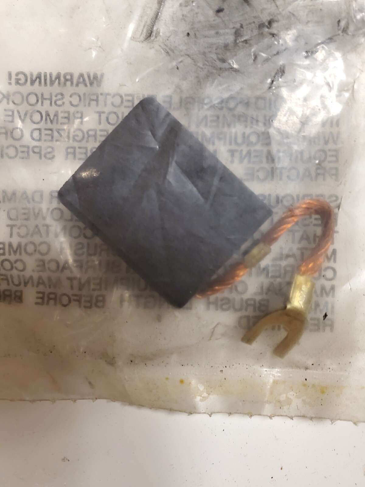 GENERAL ELECTRIC CARBON MOTOR BRUSH NIB 894A506 P01 3/8 X 1 X 1-3/16