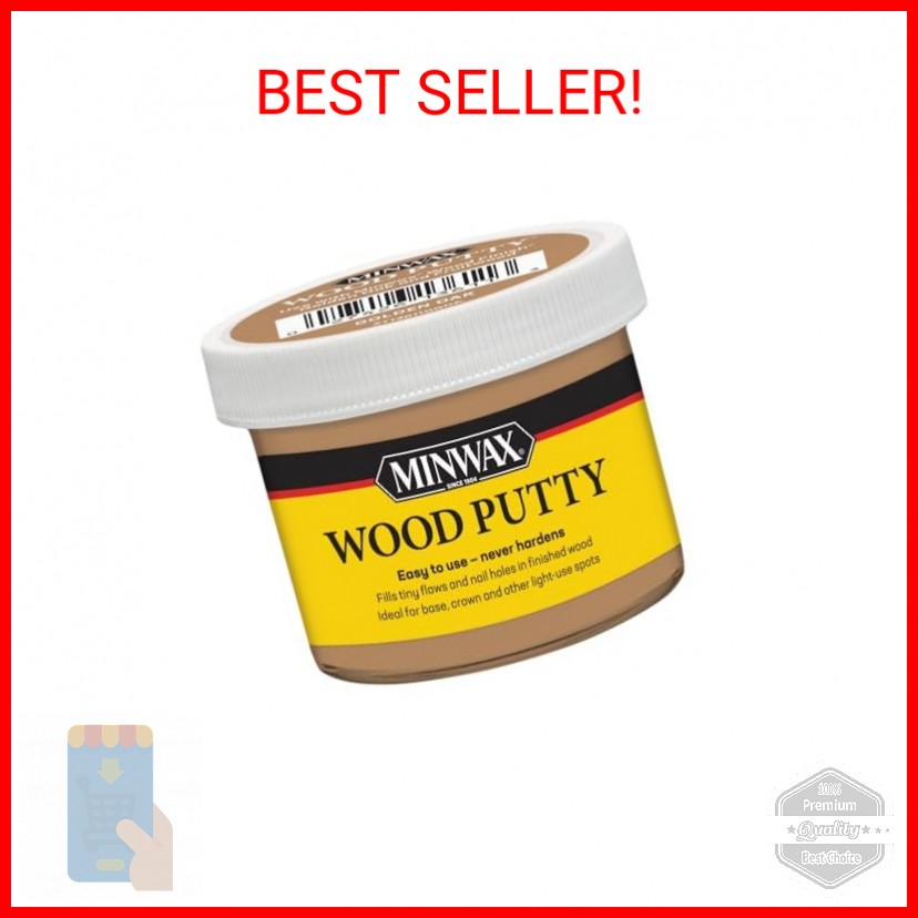 Minwax Wood Putty, Golden Oak, 3.75 oz.