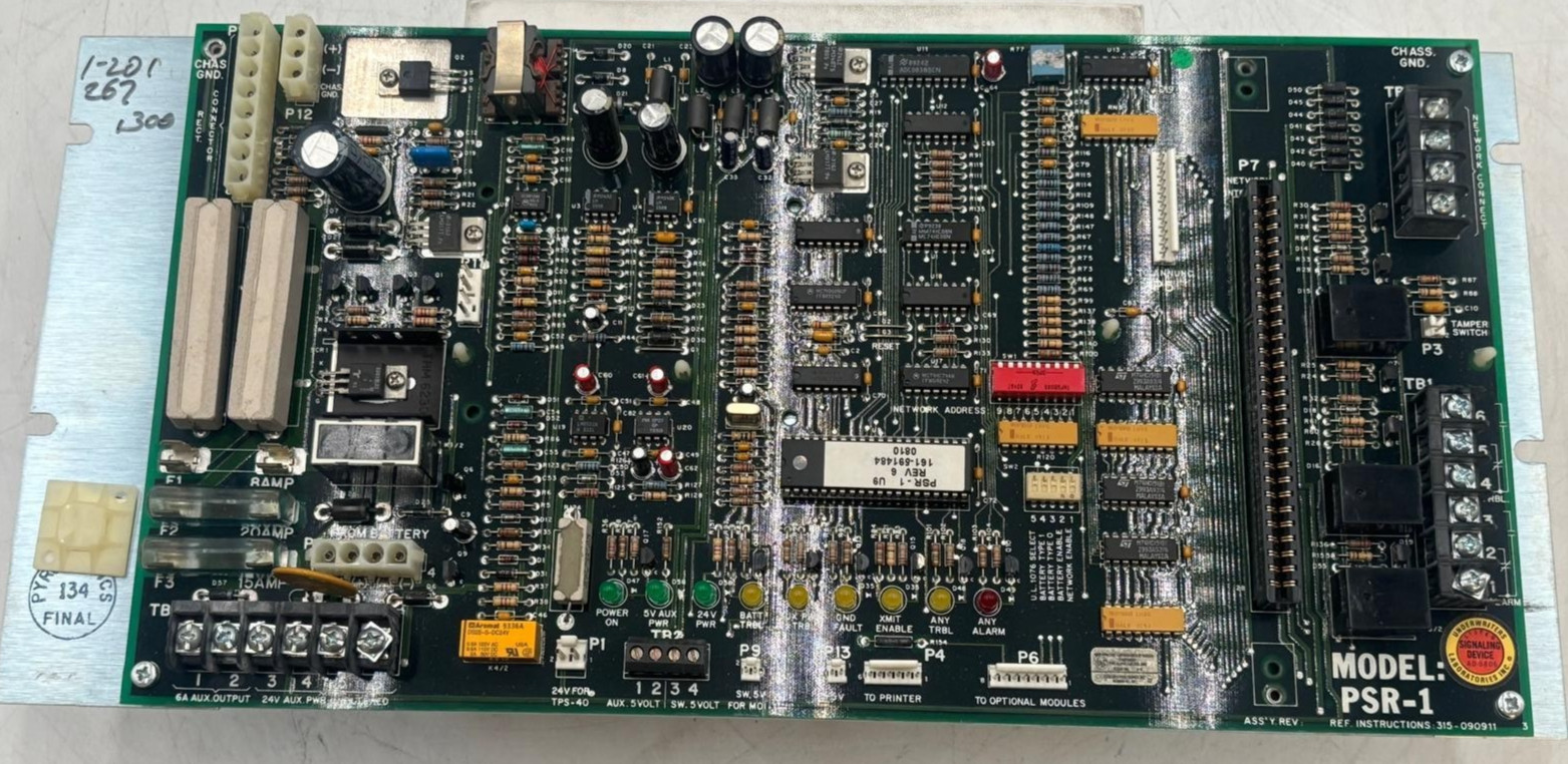 Siemens Pyrotronics PSR-1 Fire Alarm Remote Power Supply Control