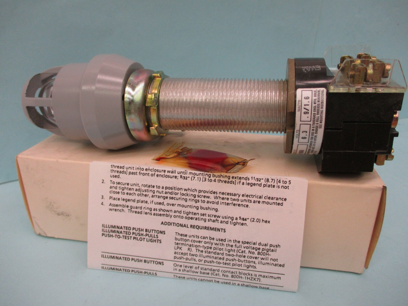 New other Allen-Bradley Push Button 800HL-PPB16 800T-XA Series D A2905DH