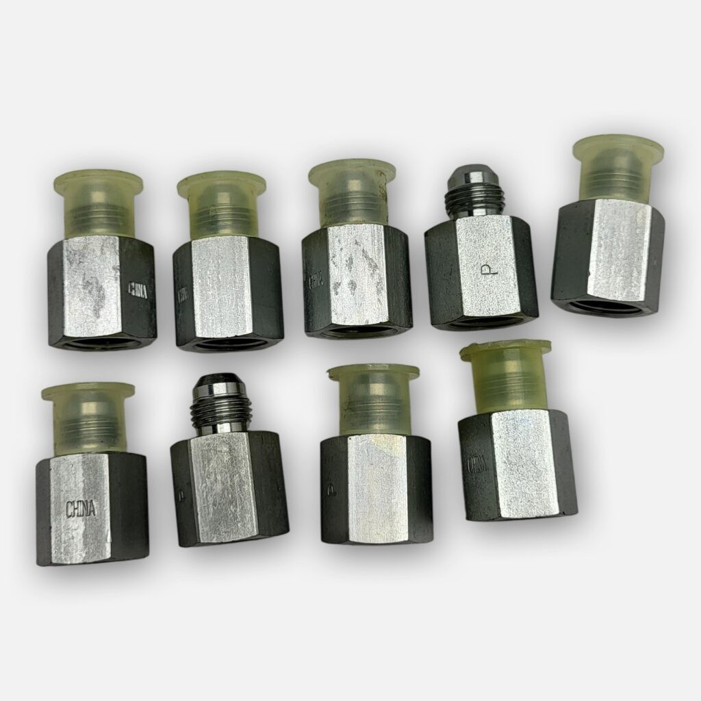 NEW LOT OF 9 PARKER SMA-6 9/16″ MALE TO 3/4″ FEMALE
