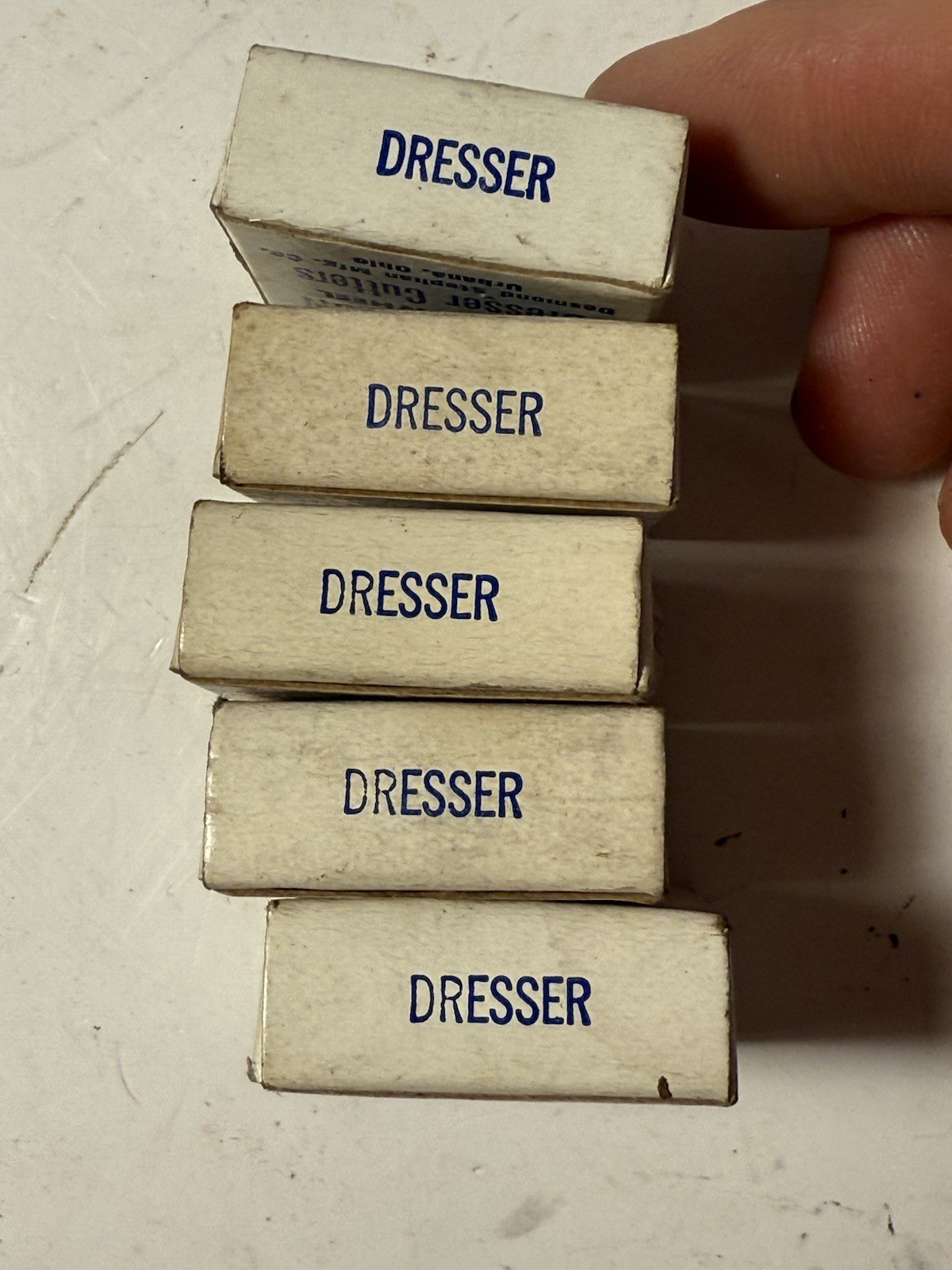 Lot of 5 Emery Wheel Dresser Cutters No 0 Huntington Vincent Steel Process NOS