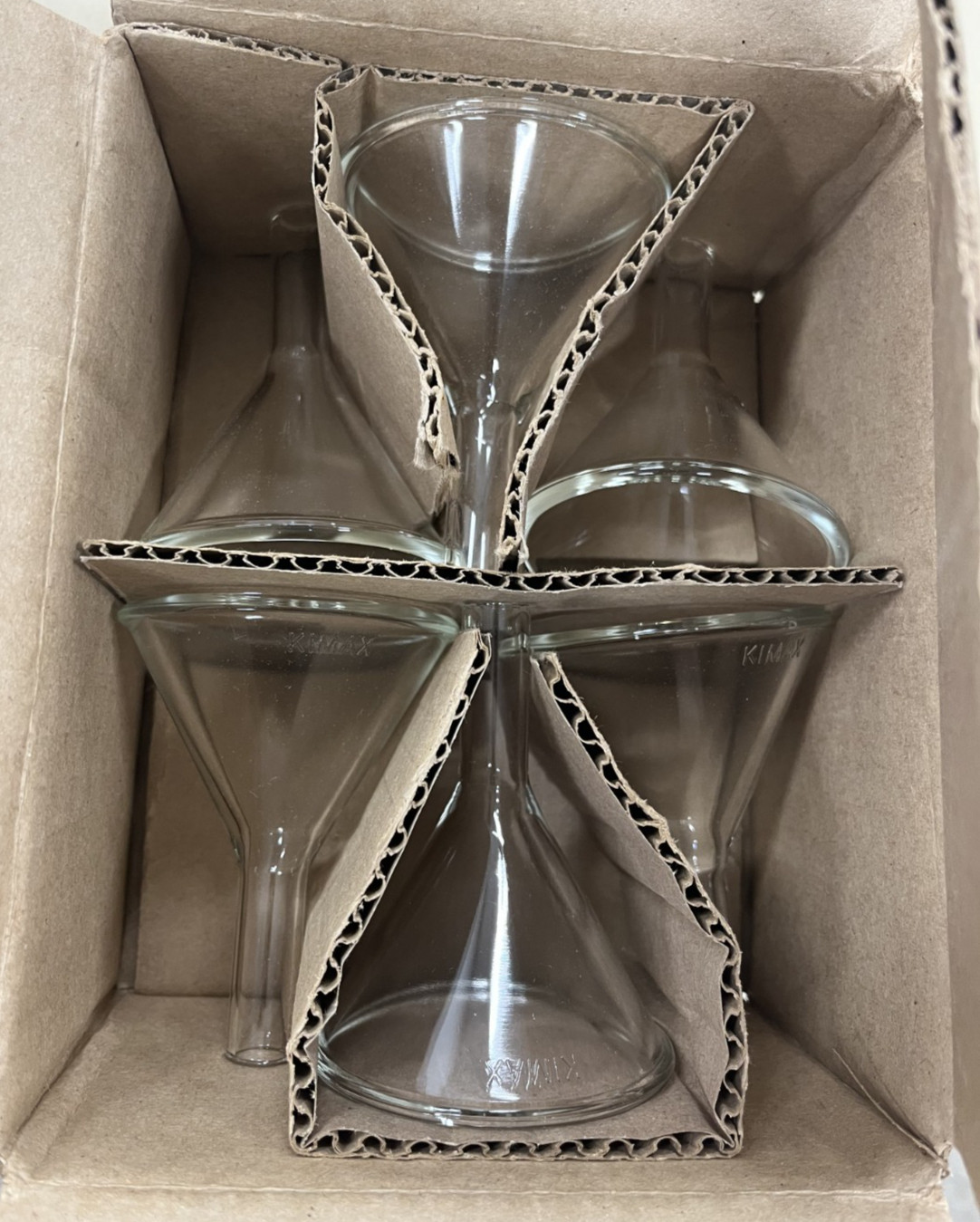 Kimble – Glass Round Powder Filling Funnel, 1.5″ Stem, 60mm Diameter (29020-60)