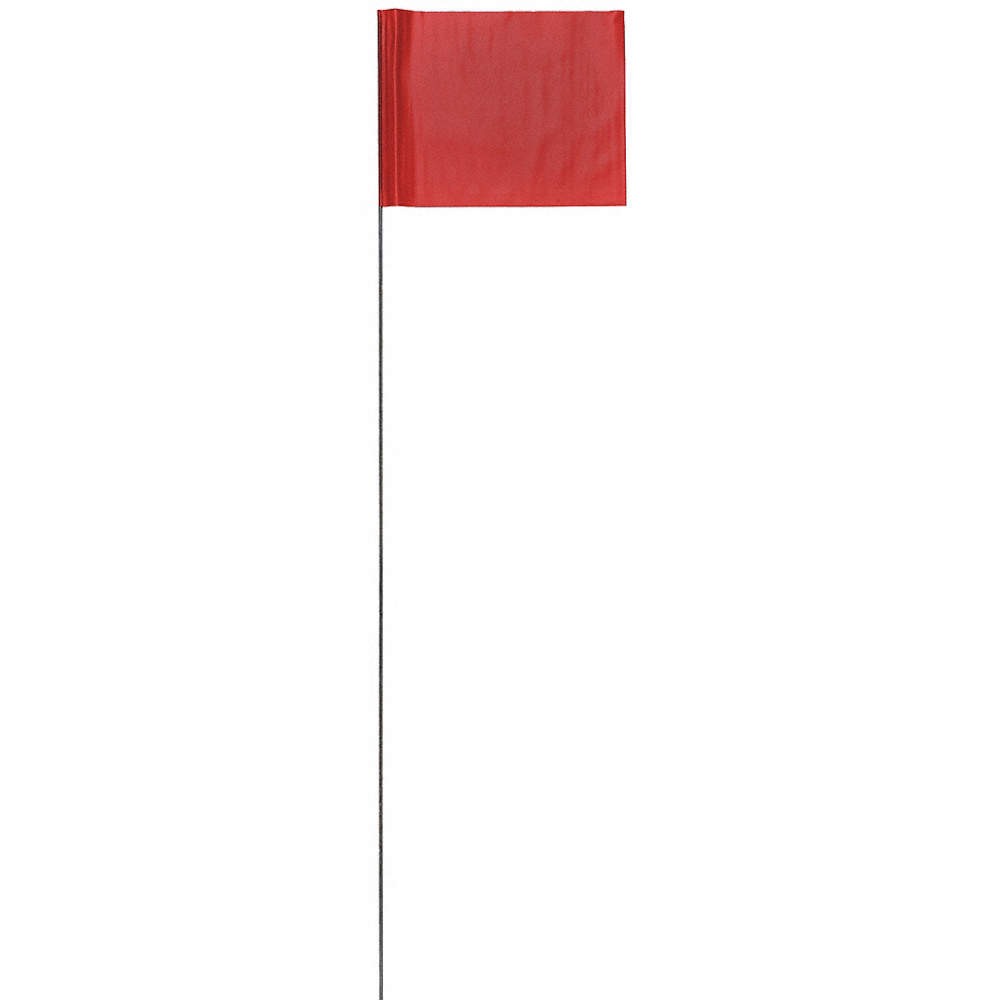 PRESCO PRODUCTS CO 4536R-200 Marking Flag,Red,Blank,PVC,PK100 3LUJ1