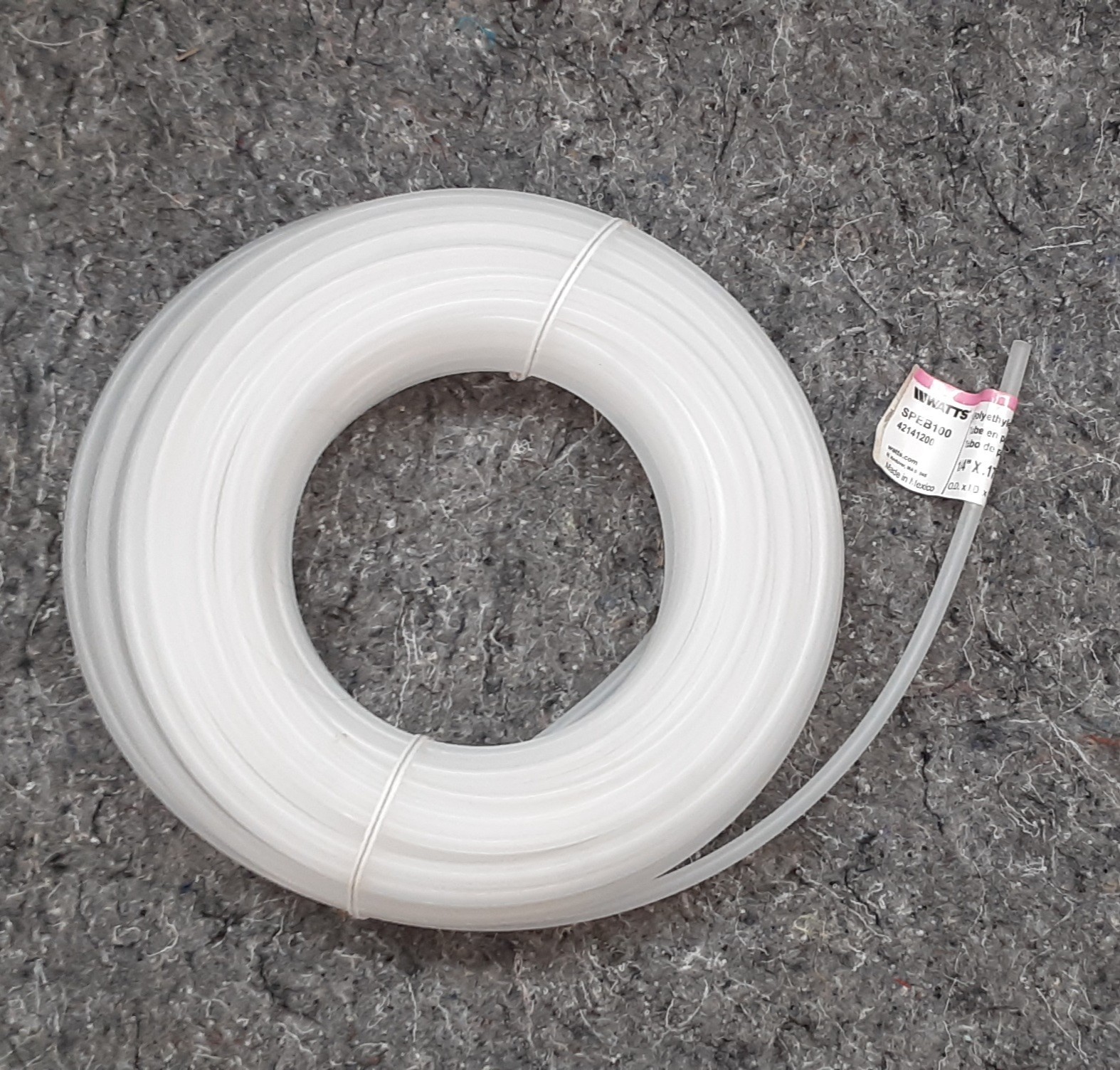Watts Polyethylene Tubing 1/4″ OD x .170″ ID x 100 ft. – SPEB100 – 42141200