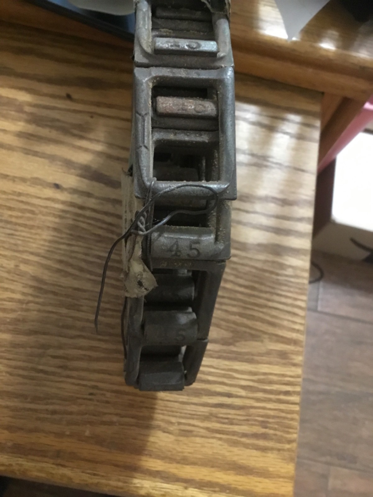 No 45 Detachable Cast Malleable Iron Chain 10′ New Old Stock DUTCH AUCTION