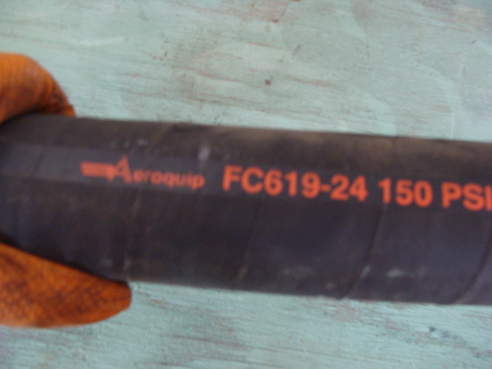 AEROQUIP FC619-24 HYDRAULIC HOSE 150PSI 100R4X1-1/2 MSHA IC84/24 1Q08 3FT LENGTH