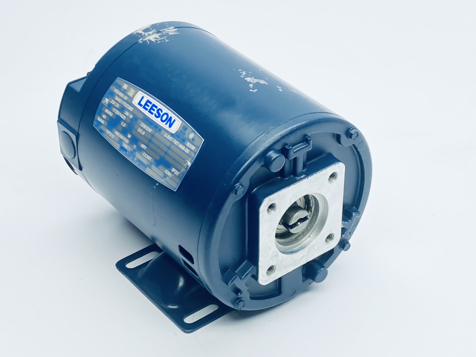 UNUSED LEESON M4S17DZ29B AC MOTOR 48Y-FR .33HP 208/200V 50/60Hz 1PH *SCRATCHED*
