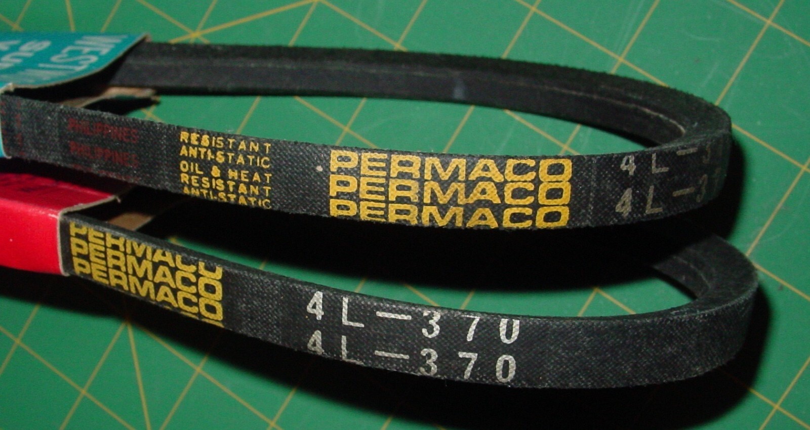LOT OF 2 Westwood 4L-370 SUPER V-BELT HEAVY LOAD EXTREME OIL HEAT NOS USA MADE
