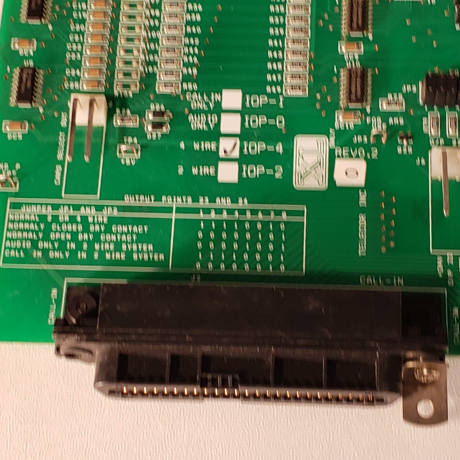 Telecor IOP-4 Rev 0.2 4 Wire File E-37 Plug In Module Control Board