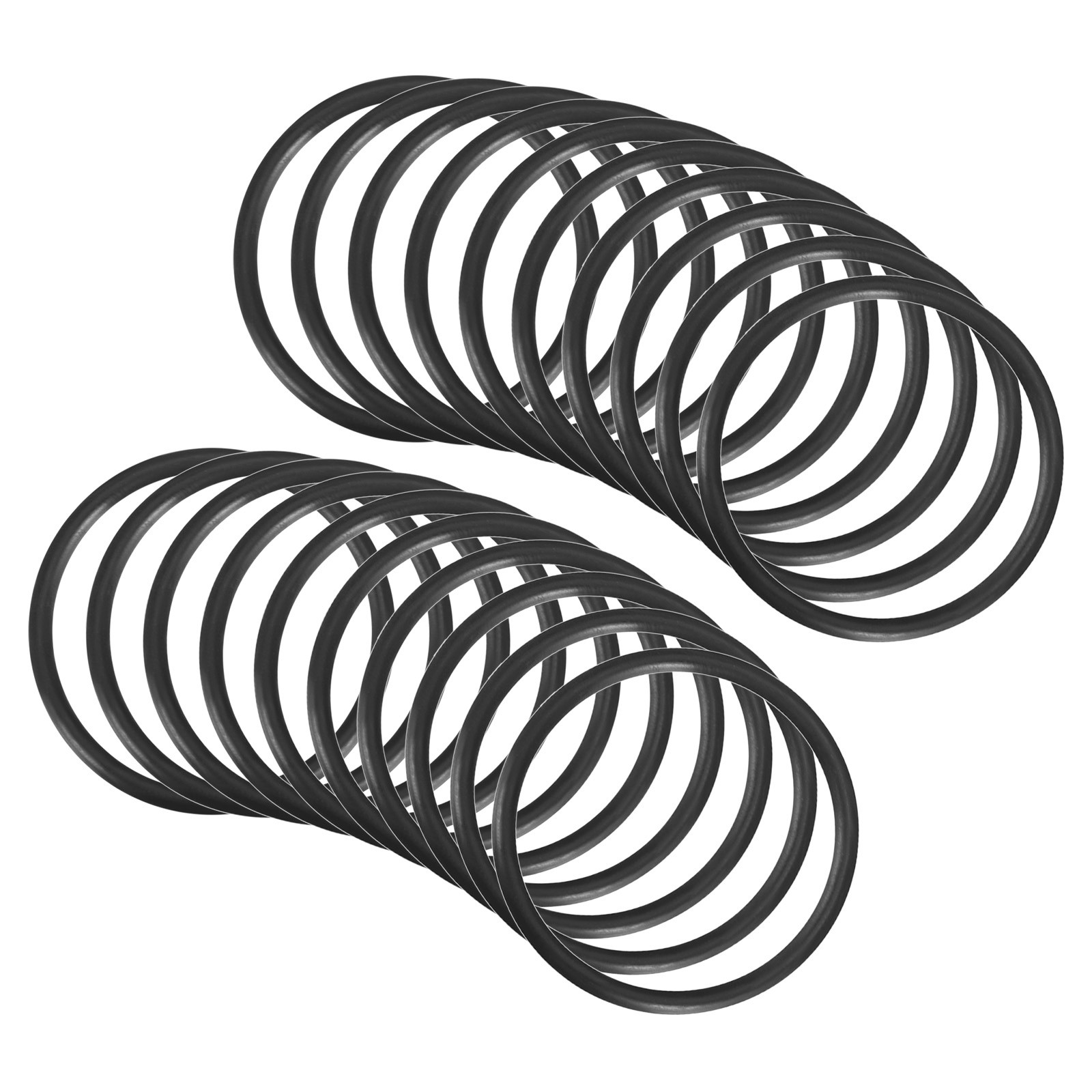 32mm x 28mm x 2mm Nitrile Rubber O-Rings Round Gasket Washer Black