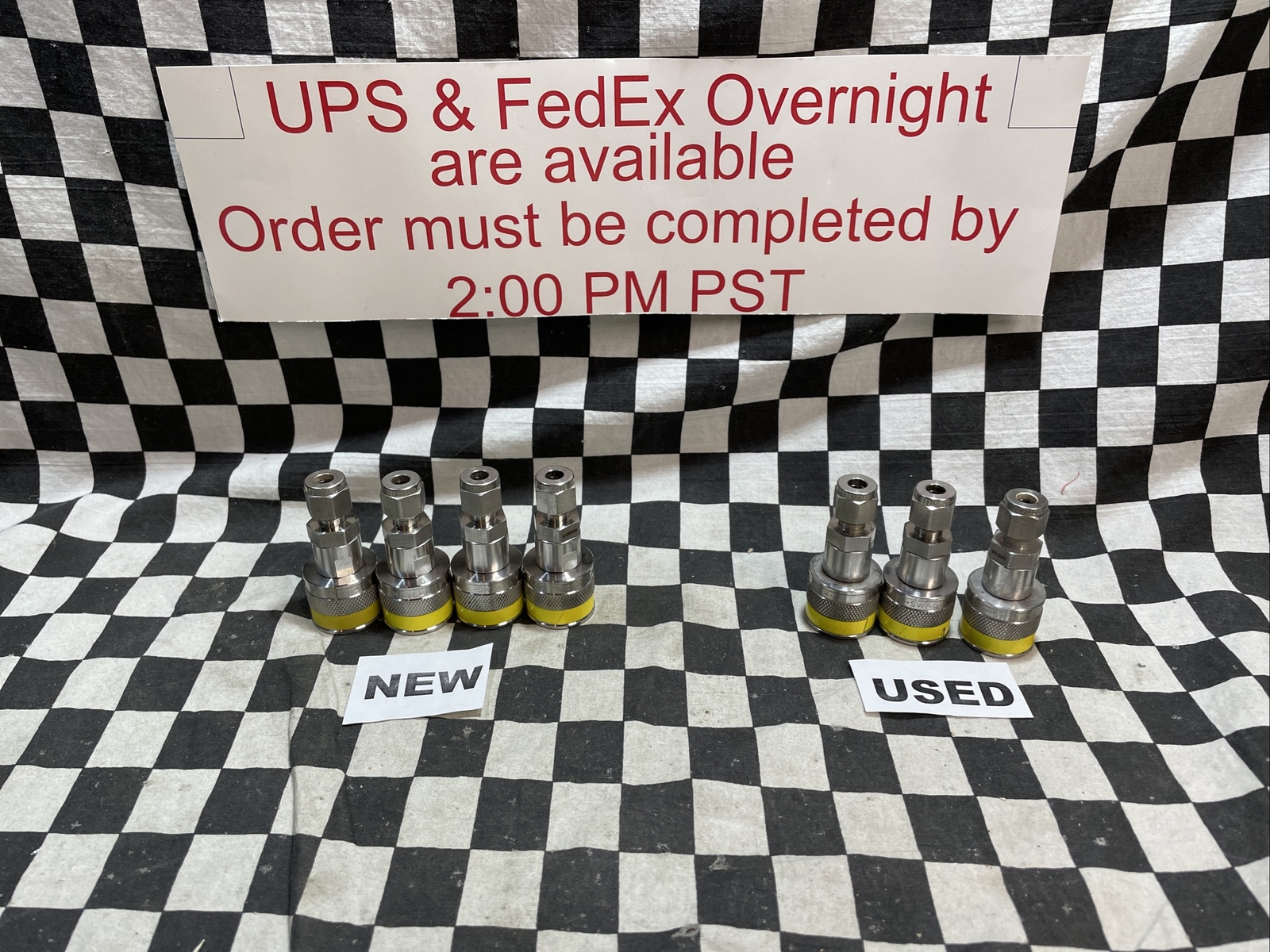 SWAGELOK SS-QC4-B-400K4, Quick Connect 1/4″, LOT OF 7, SHIPSAMEDAY#1222P8