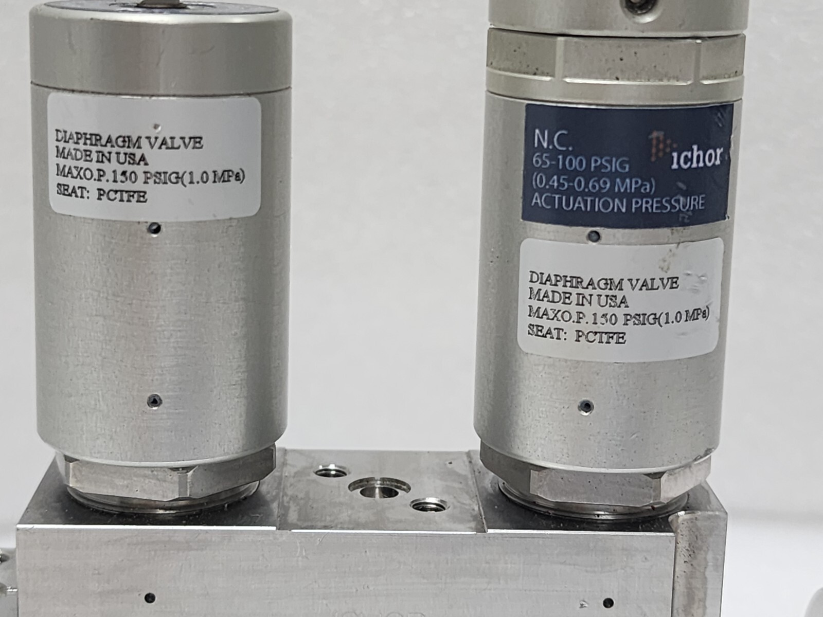Ichor, Lam Research 766-077821-413 Rev A, Diaphragm Valve, 0.45-0.69 Mpa,Used,