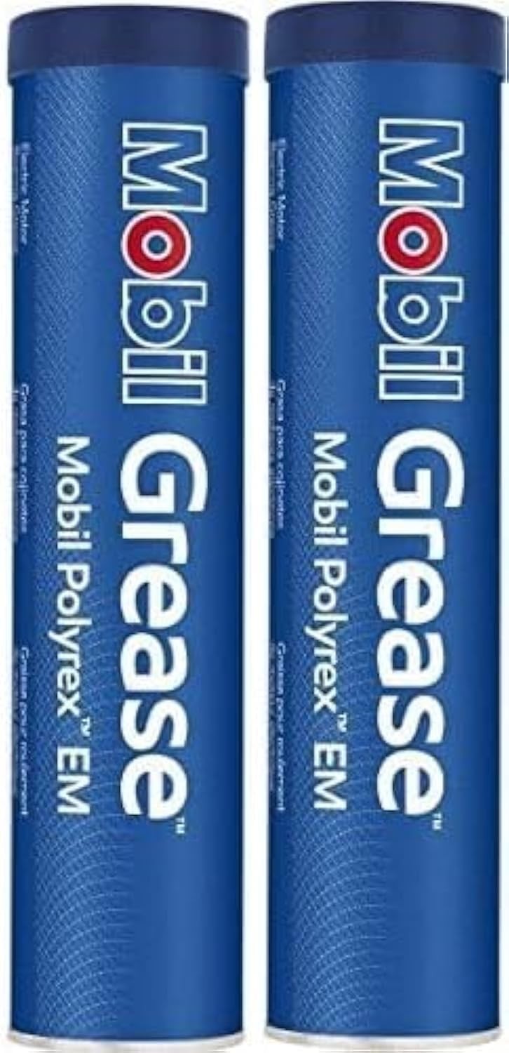 2 Pack 13.7 oz Mobil Polyrex EM, Motor Grease 2 Tubes HighPerformance Lubr…