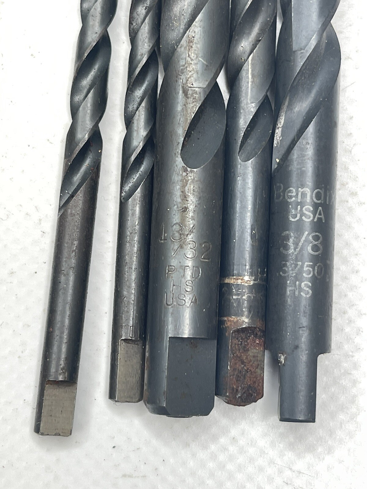 Lot Of 18 Miscellaneous High Speed Drill Bits PTD Machine Shop Metal Tools