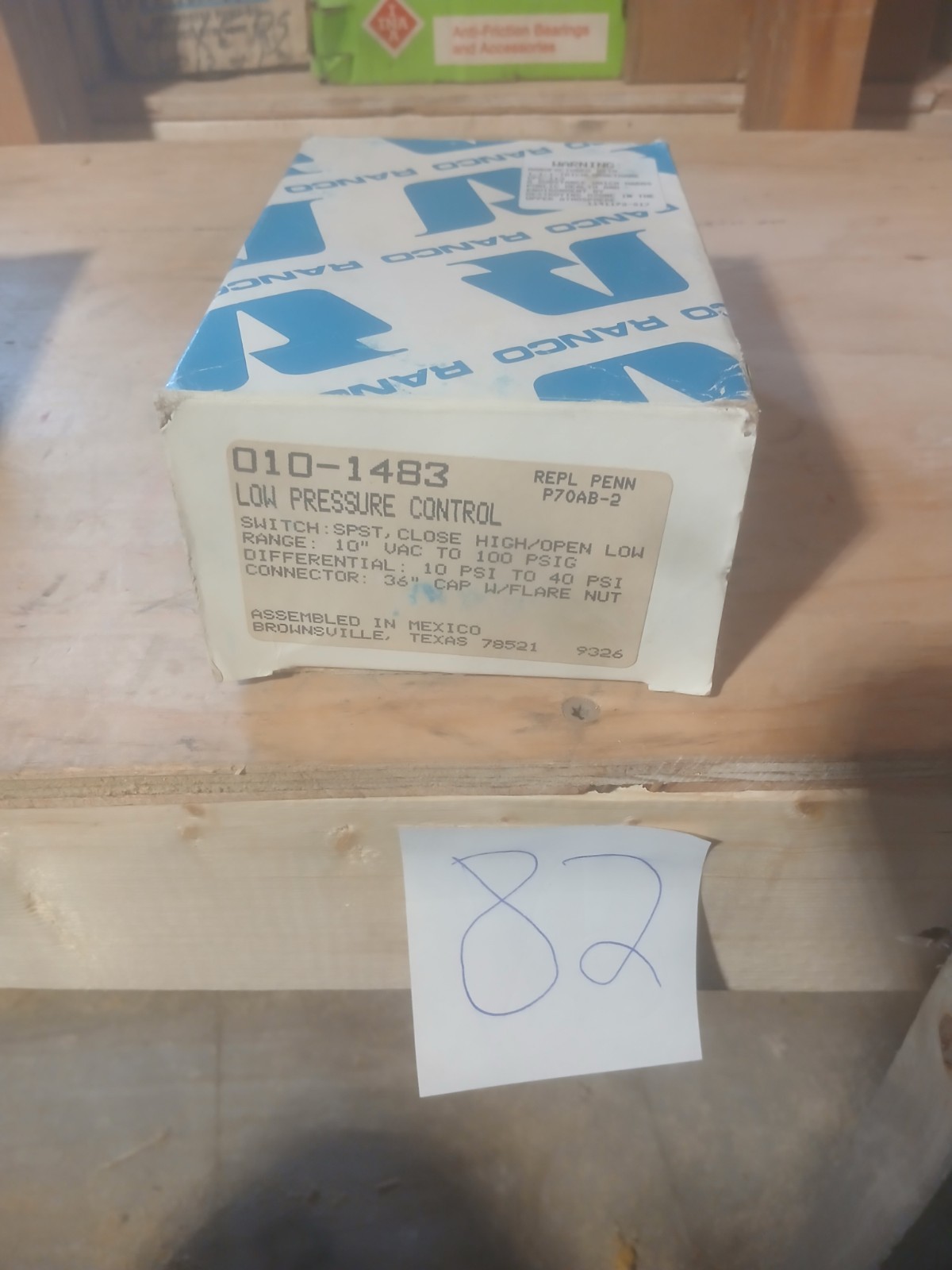 New Ranco Low Pressure Control 010-1483-070, 010-1483