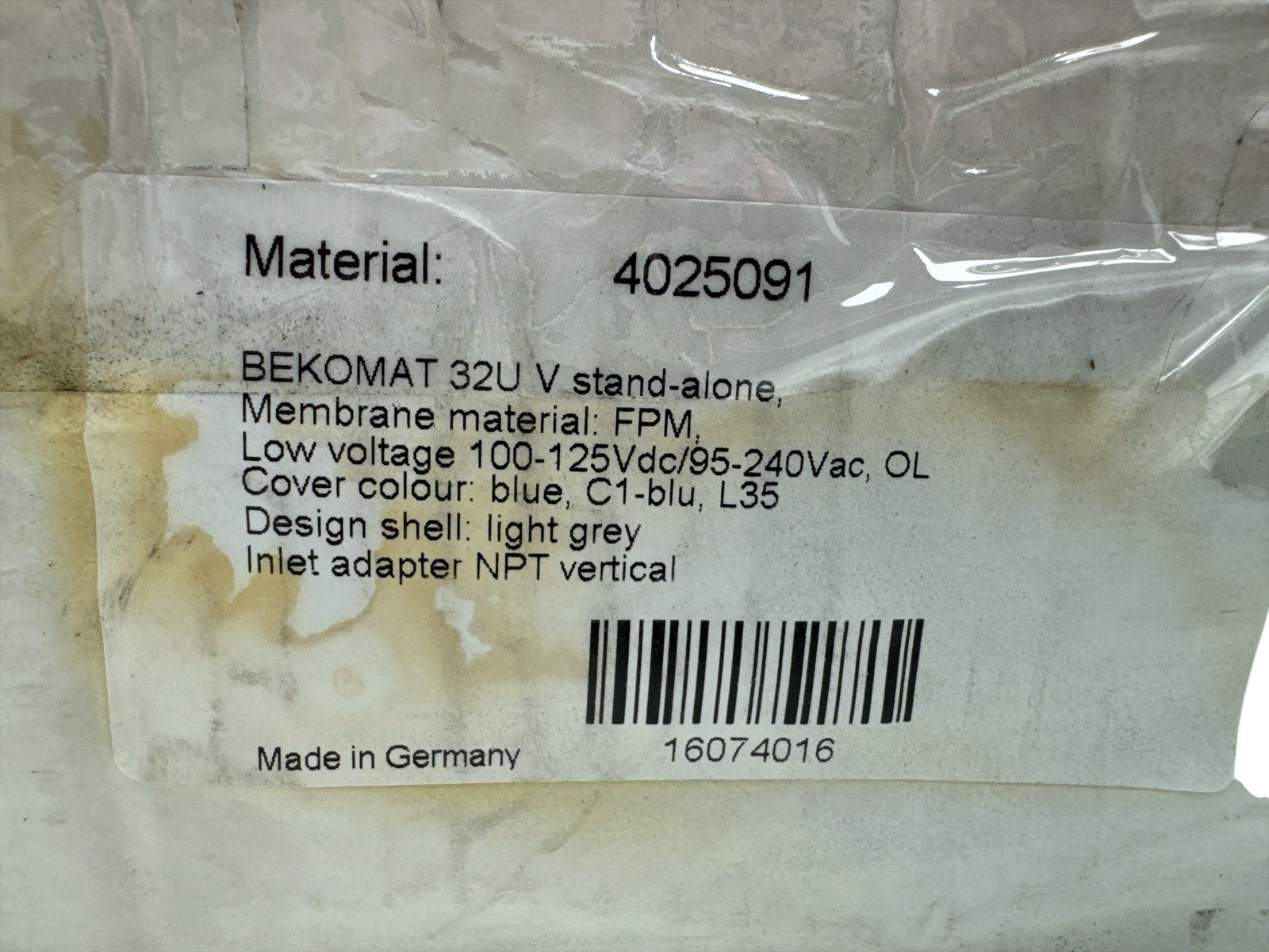 Vario BEKO BEKOMAT 32U V Stand Alone Replacement Condensate Drain 4025091 (OB)