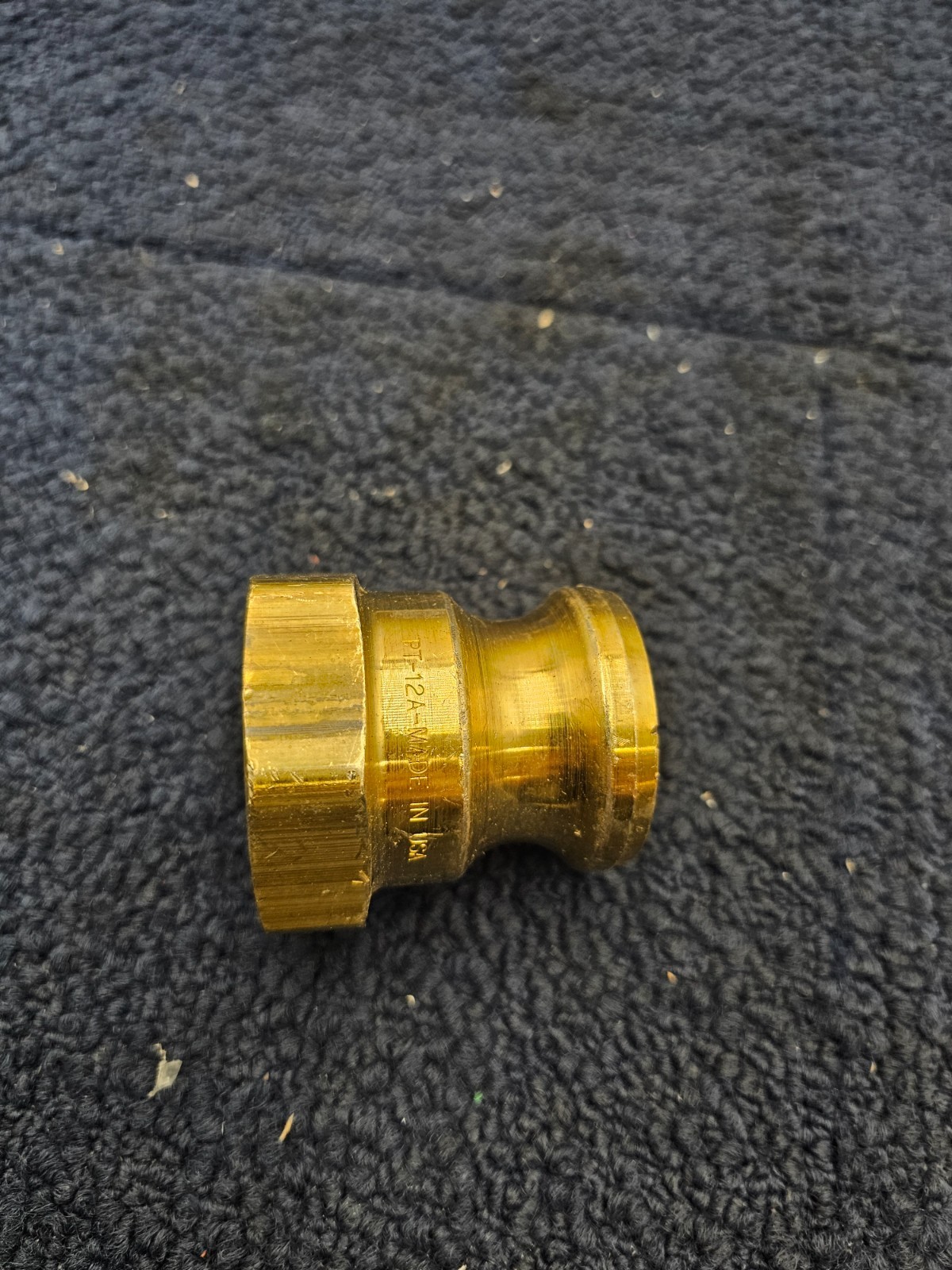 (QTY 4) PT-12A COUPLER BRASS FINISH 1-3/4 Inches Diameter x 2-3/8″