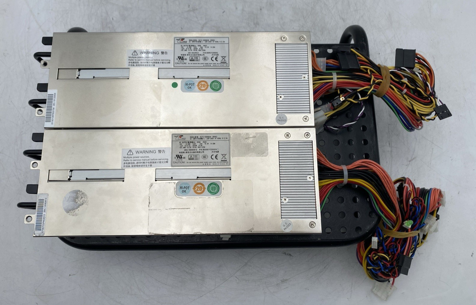 Lot of 2 EMACS M1Y2-5300G2H 300W 1U Redundant Power Supply
