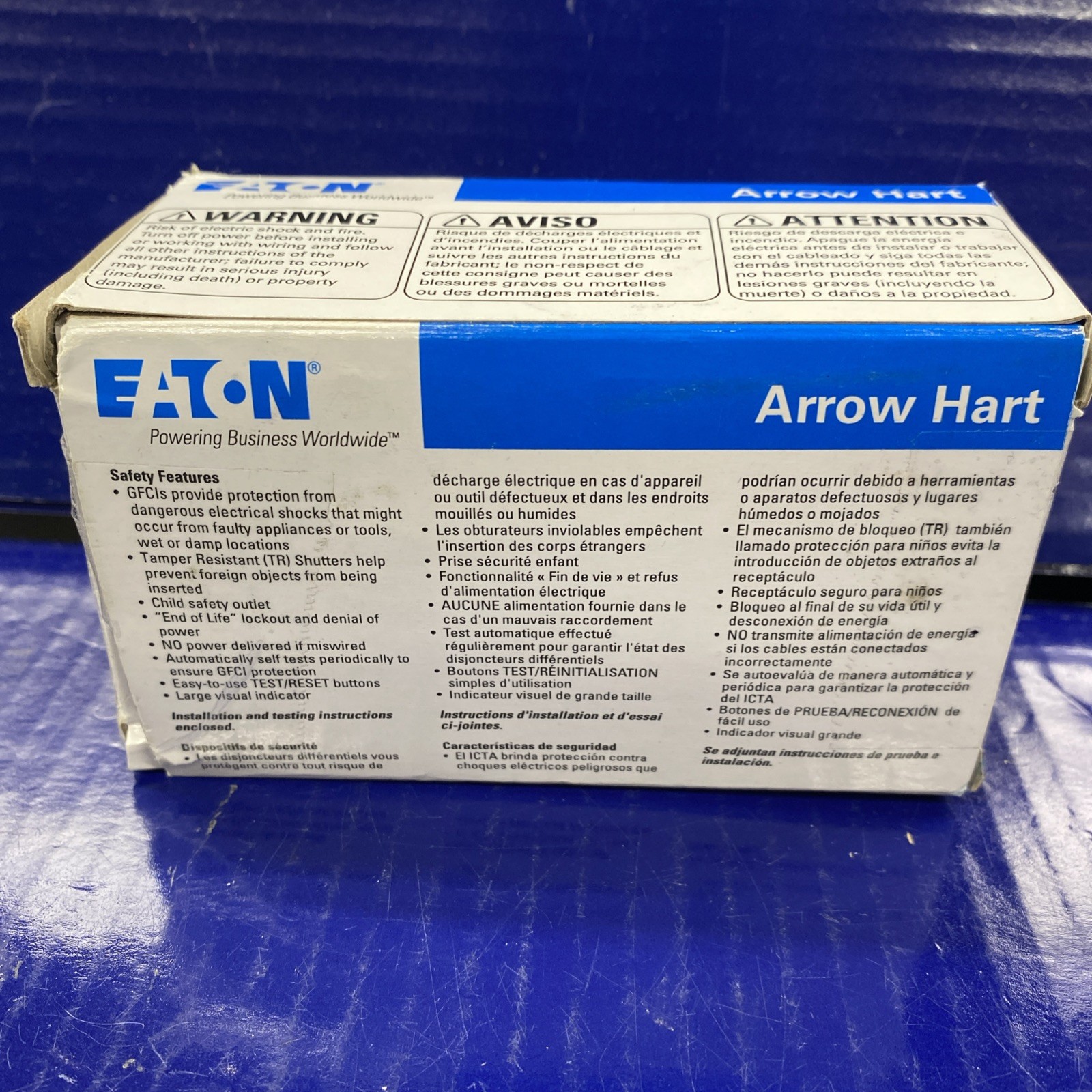 Eaton Arrow Hart NEMA 5-15 R – Open Box