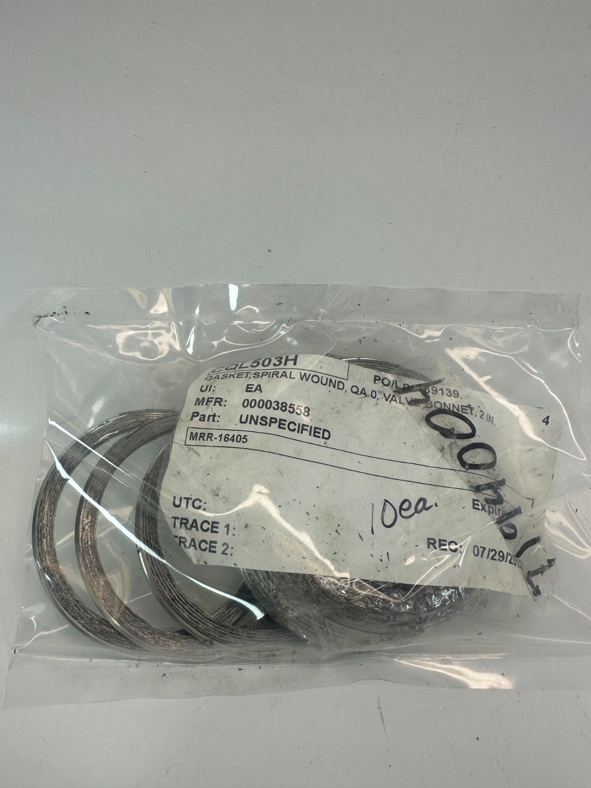 7194004 Spiral Wound Gasket for Valve Bonnet 2″ (Pack of 10) New Fast Ship
