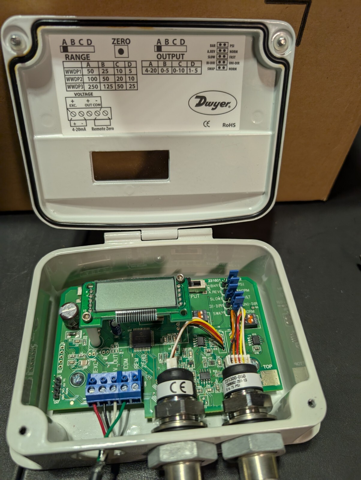 DWYER WWDP-1 WET-TO-WET DIFFERENTIAL PRESSURE TRANSDUCER ***MAKE OFFER***