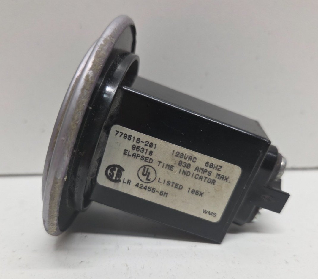 GUARANTEED! VEEDER-ROOT 120V ELAPSED TIME INDICATOR/HOUR METER 779516-201