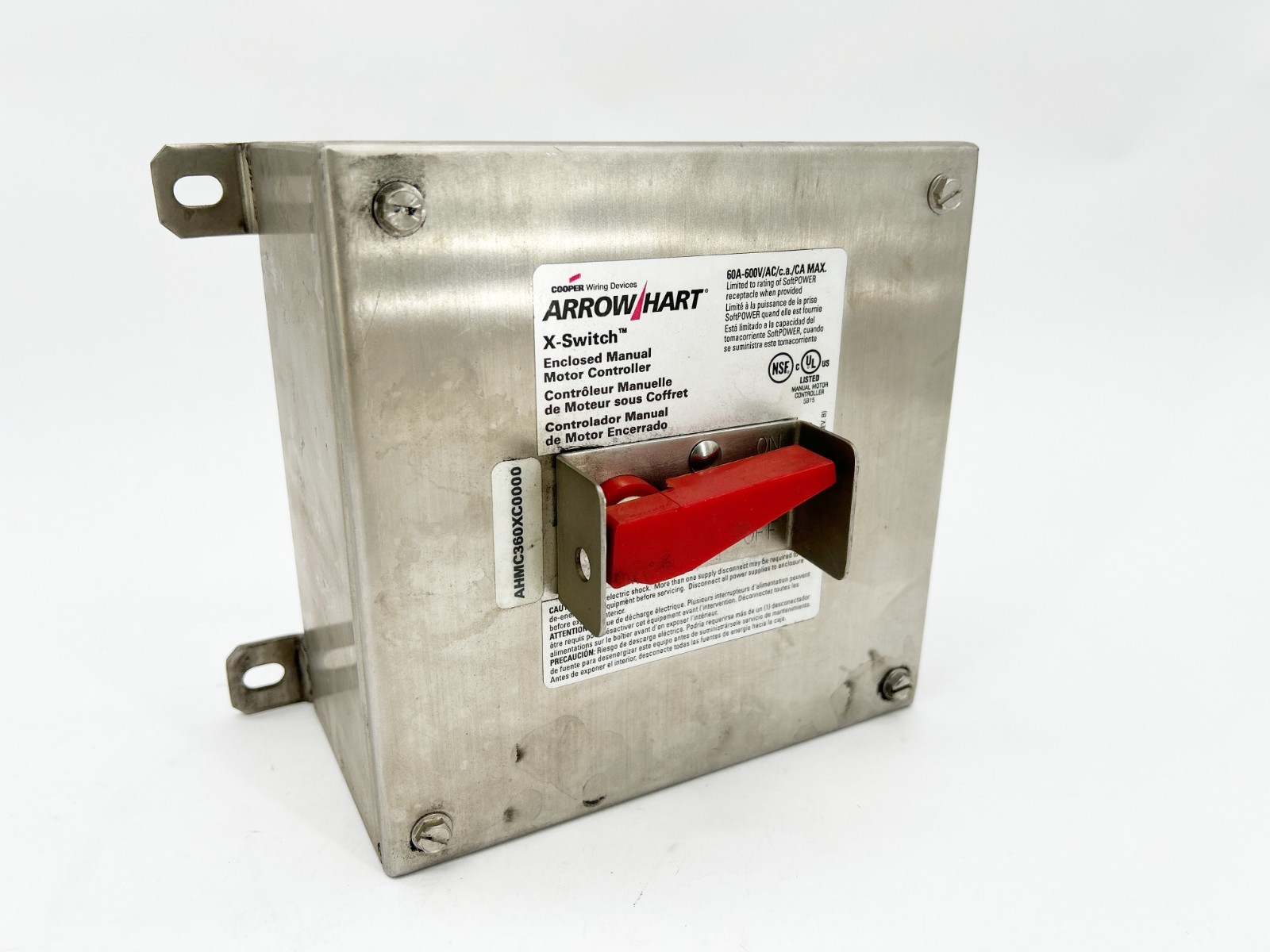 New Arrow Hart AHMC360XC0000 X-Switch Motor Controller 60A 600V – No Box
