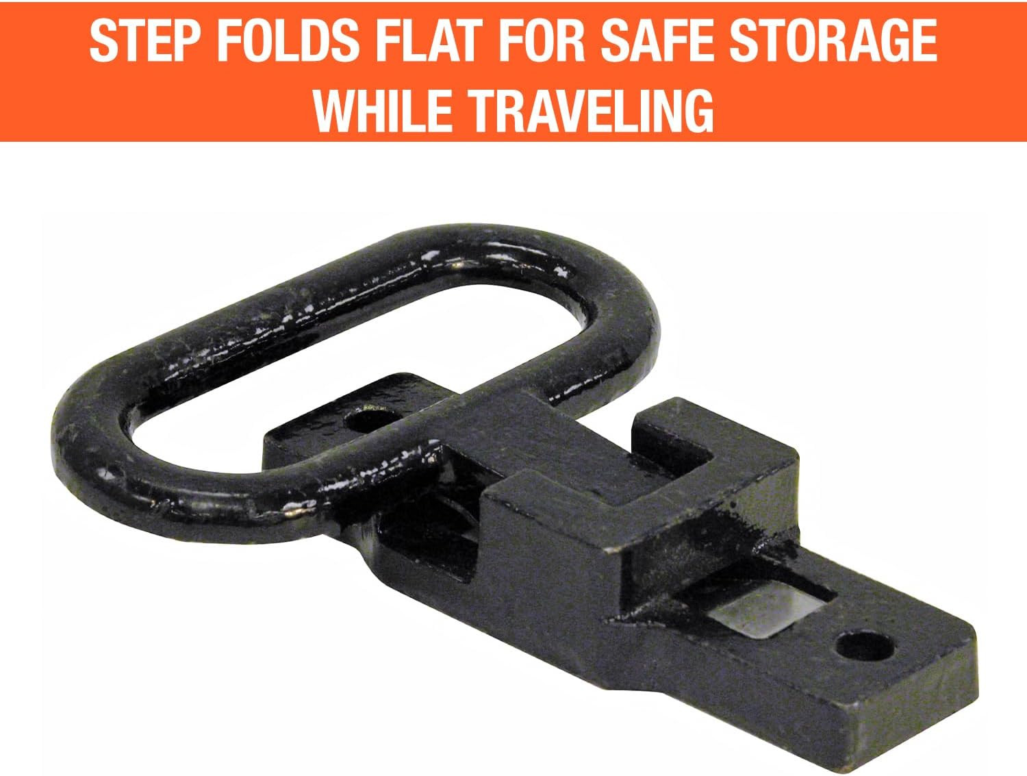 Buyers Products B2797BPC2 Black E Coat Folding Safety Step and Handle with Safet