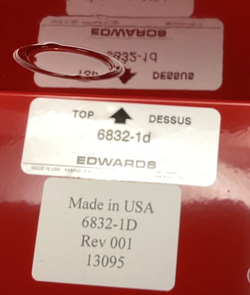 6832-1D EST Back Box Red ⚪️