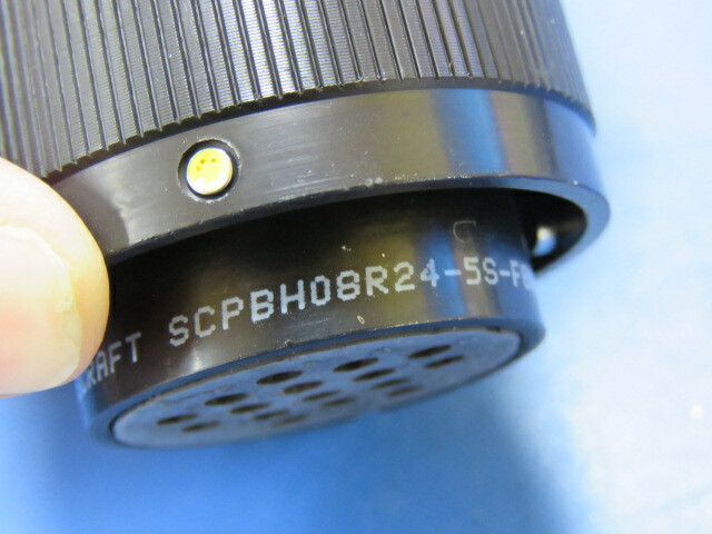 SPACECRAFT SCPBH08R24-5S-F80-142-027 Qty of 1 per Lot RECEPTACLE PLUG; 90* PLUG