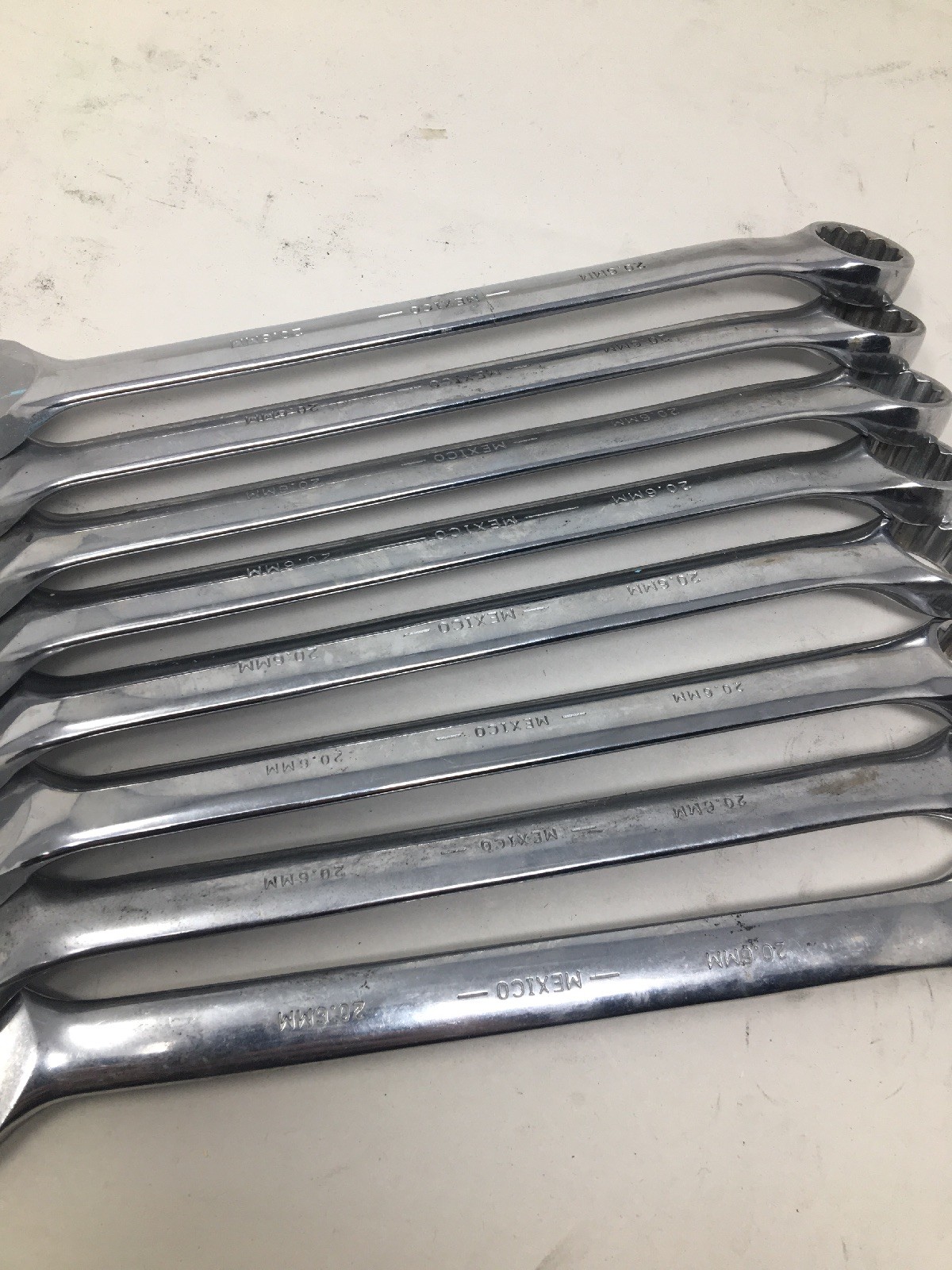 Lot Of 8 Urrea 1226, 12-point Combination Open/Box End Wrenches, All Are 13/16″