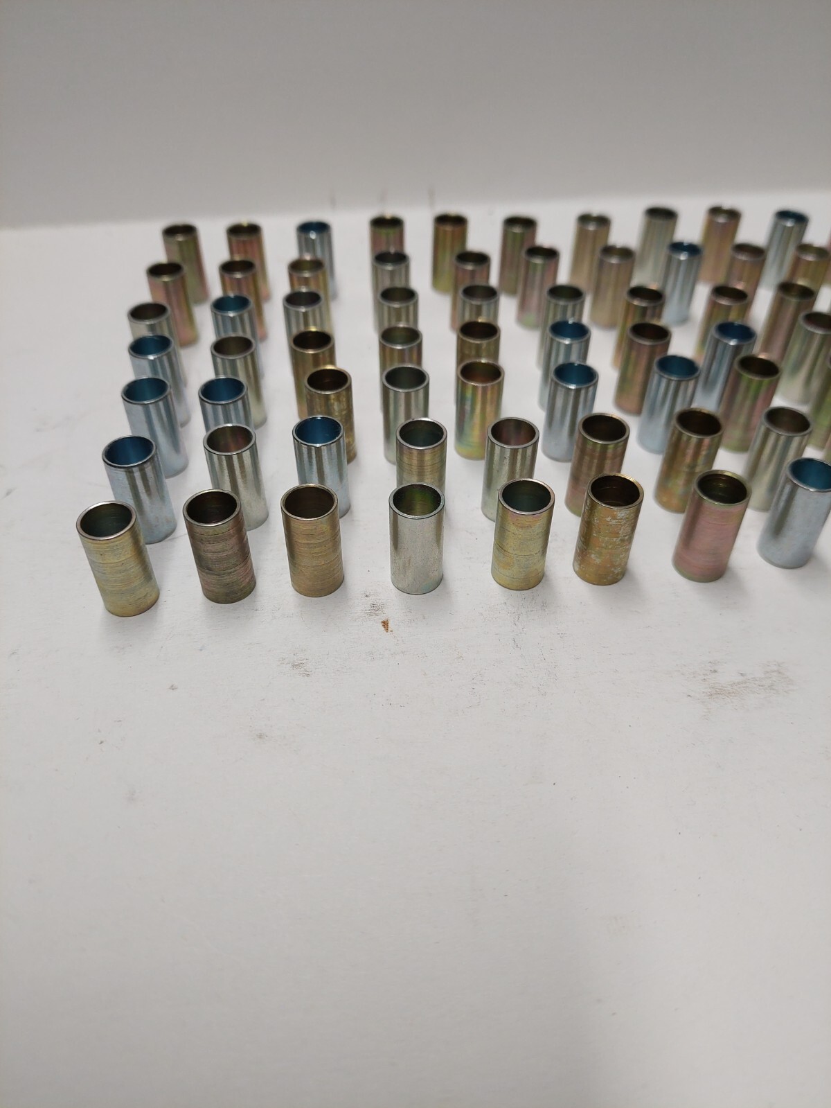 short metal tubes 100 pcs.