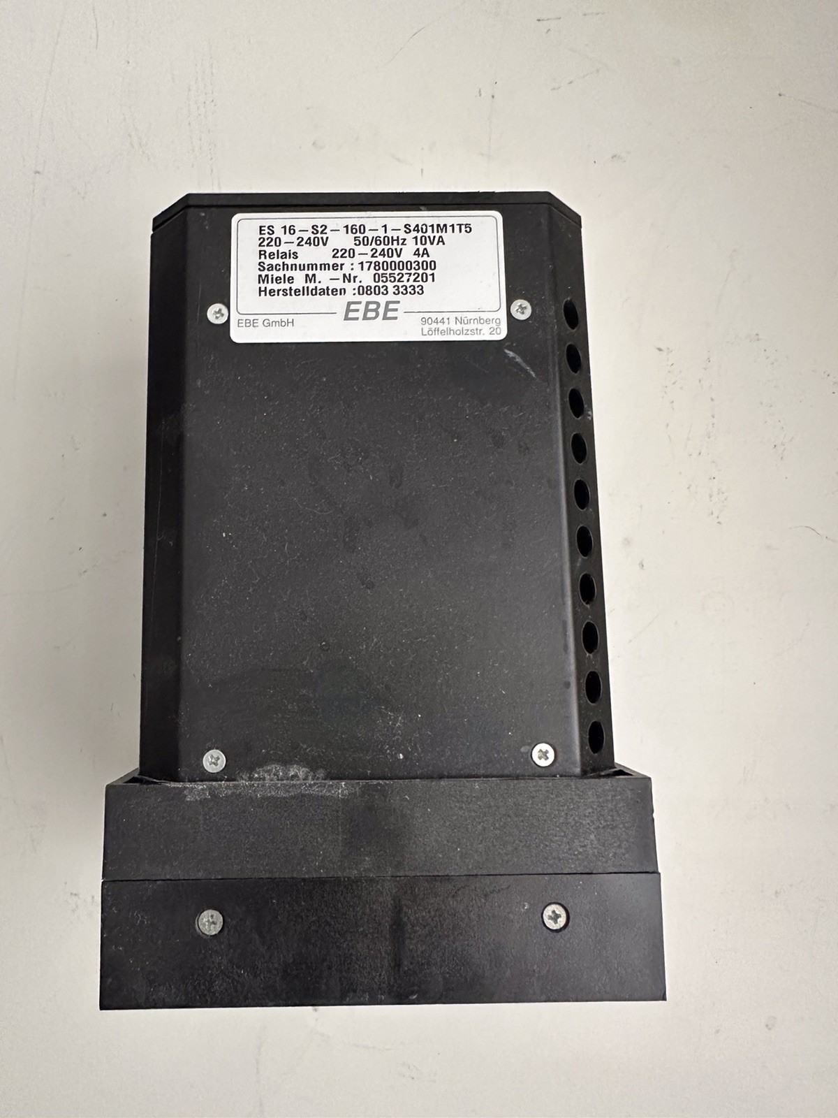 Miele Mcu ES 16-S2-160-1-S401M1T5, 220-240V 50/60Hz 10VA