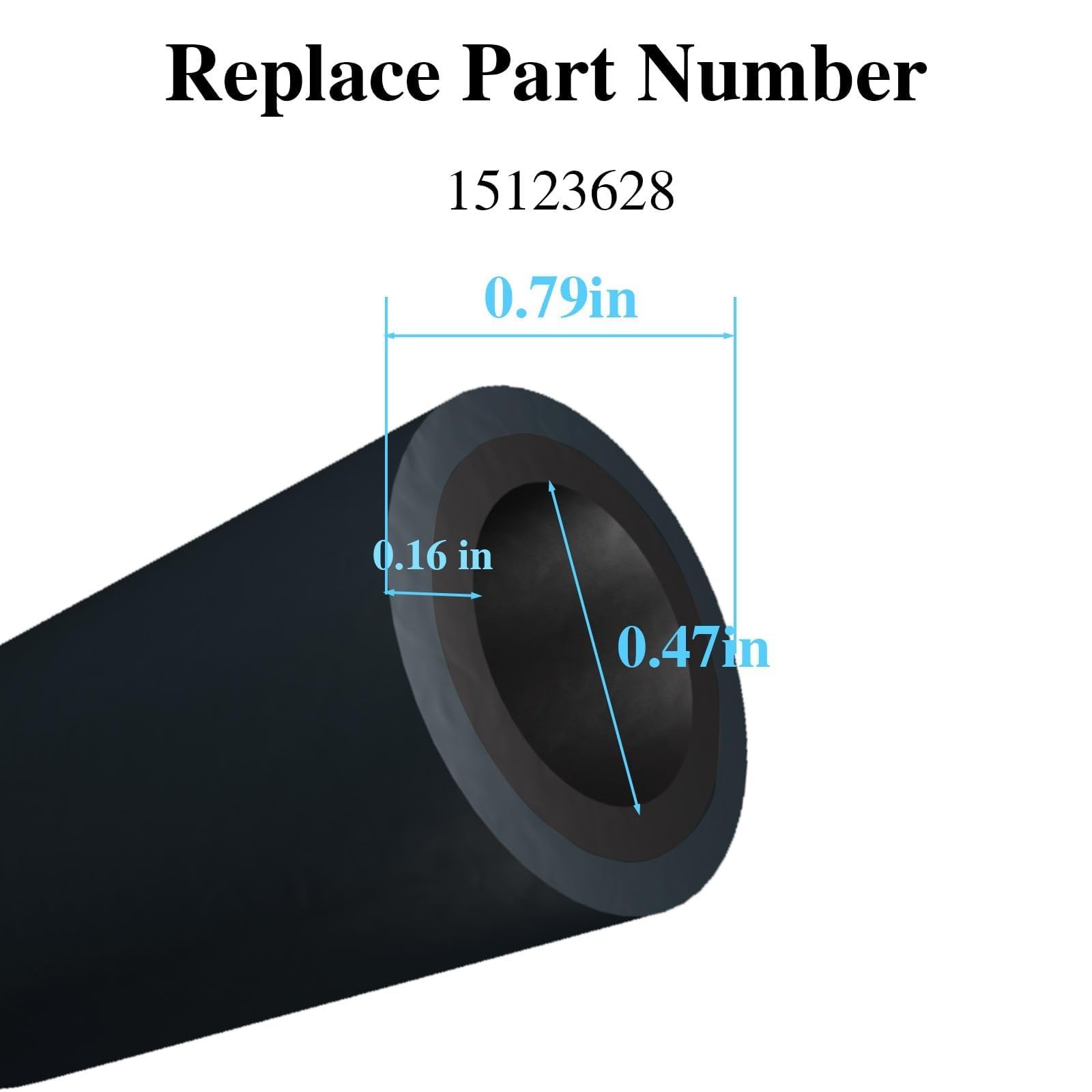 Engine Crankcase Breather Hose Double Layer Rubber for Chevrolet GMC Isuzu