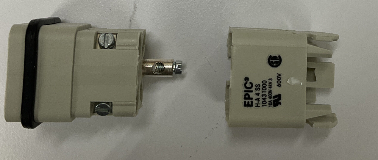 Lapp/Epic 10431000 H-A 4 SS 4+PE Male Connector Plug (YE233)